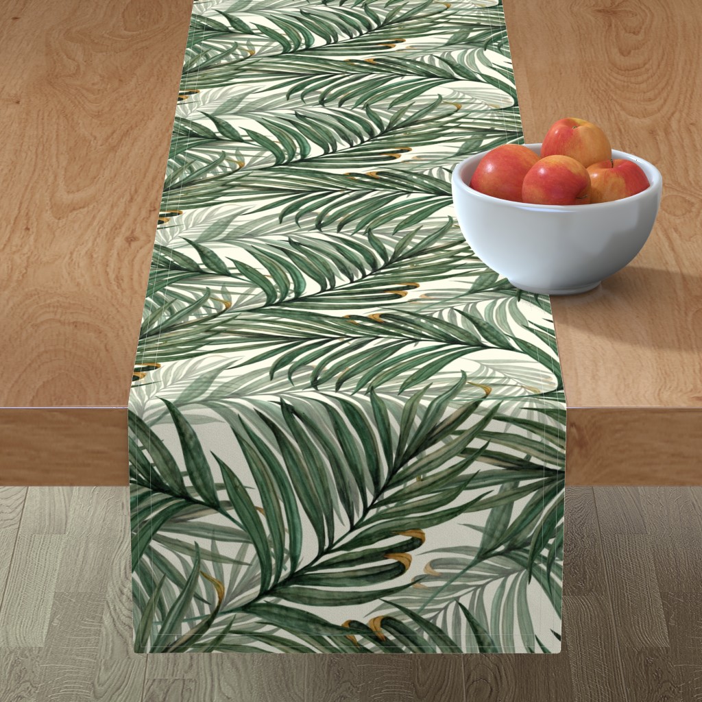 Green Leaf Table Runner Shutterfly