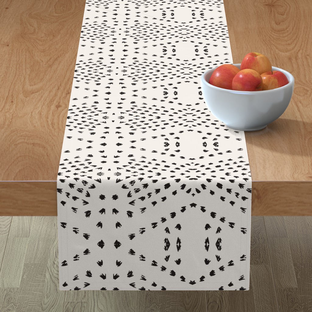 Boho Tile Table Runner, 90x16, Beige