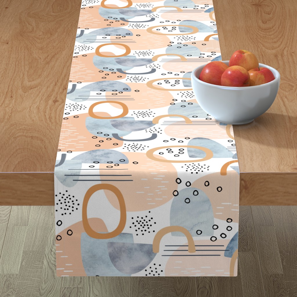 Abstract Minimalist - Multi Table Runner, 90x16, Multicolor