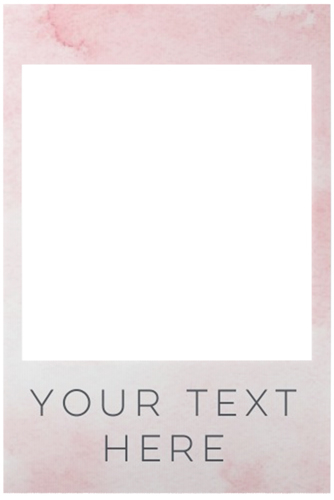 Your Text Here Selfie Frame, Multicolor