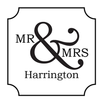 mr mrs forever self inking rubber stamps