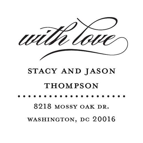 Addressed With Love Self Inking Address Stamp Shutterfly