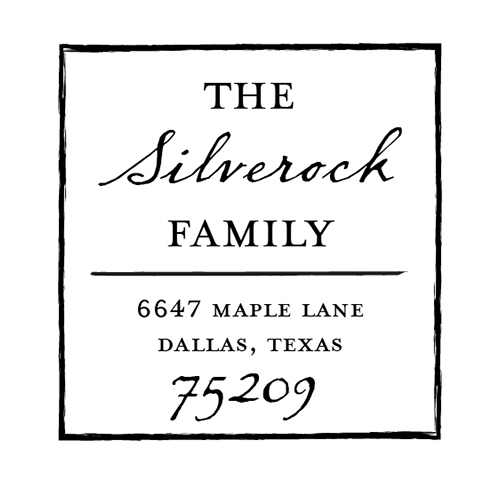 Family First Custom Address Stamp