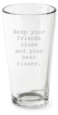 open quote pint glass