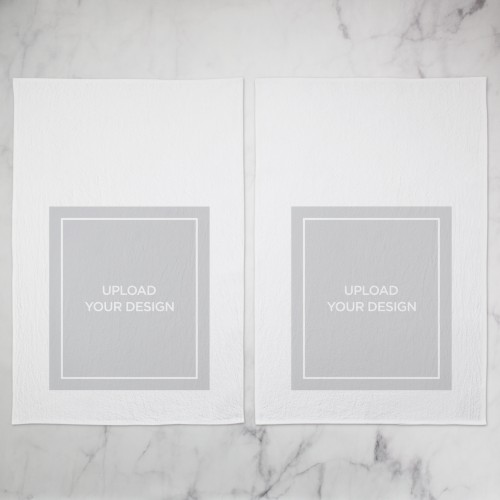 Upload Your Own Design Tea Towel, Set of 2, Multicolor