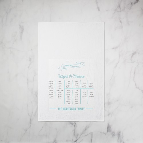 Kitchen Conversions Tea Towel, Set of 1, Blue