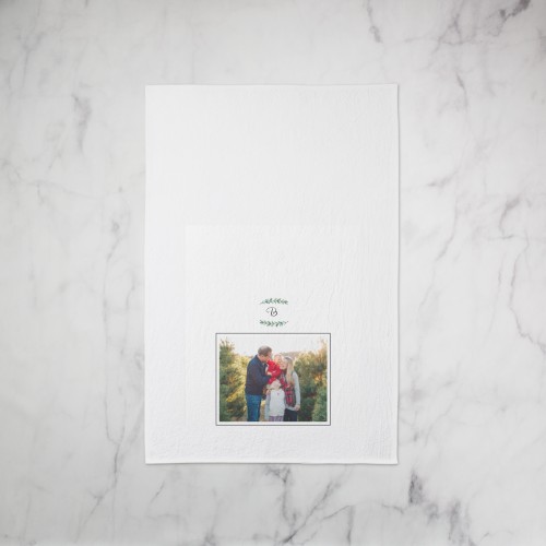 Herbs Set Tea Towel, Set of 1, White, white