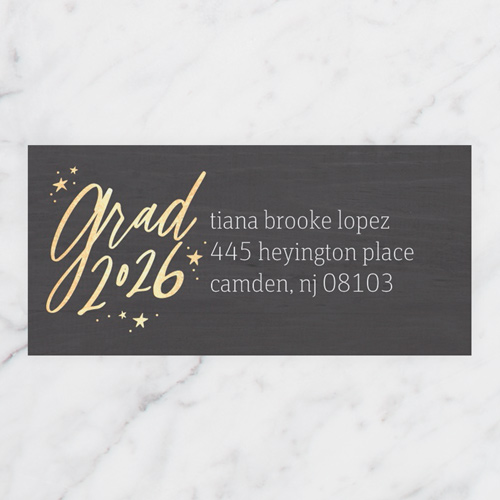 Tassel Hassle Address Label, Gray, Address Label, Matte, Gray