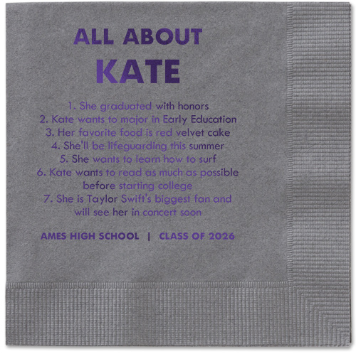 Purple Party Napkins