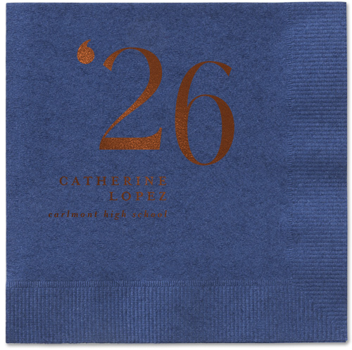 Slanted Style Napkin, Brown, Navy, mocha