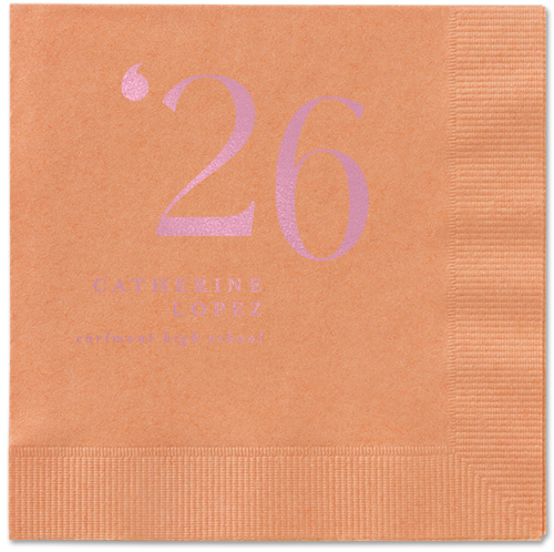 Slanted Style Napkin, Pink, Coral, blush