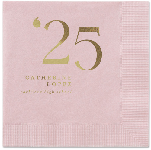 Slanted Style Napkin, Yellow, Blush