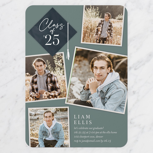 Green Graduation Invitation