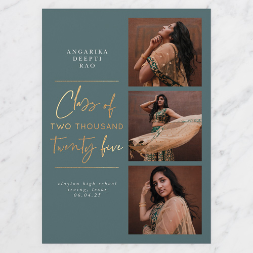 Unique 5x7 Graduation Announcement