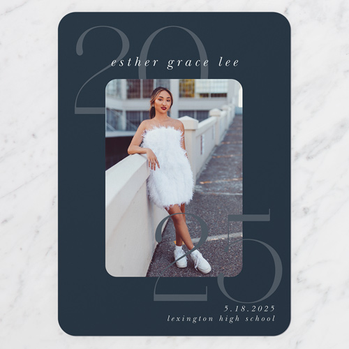 Blue Graduation Announcement
