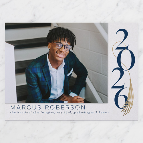 2025 Beige Graduation Announcement