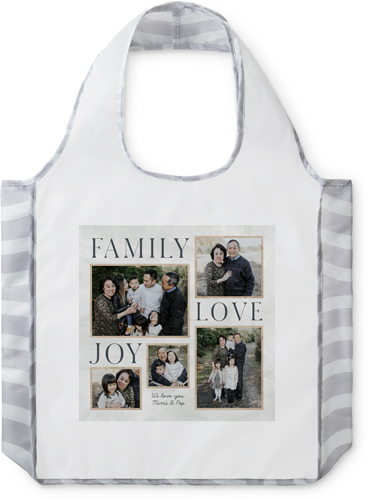 Rustic Family Sentiments Reusable Shopping Bag, Arches, Beige