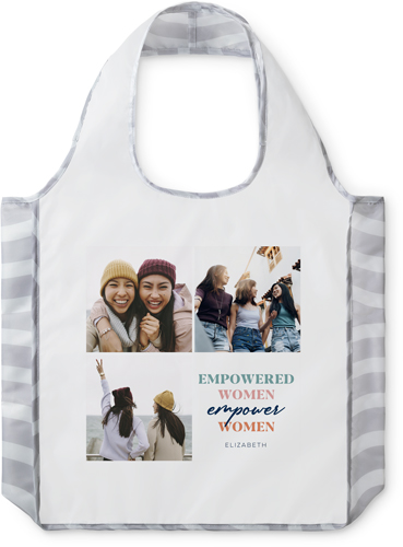 Empowered Women Reusable Shopping Bag, Arches, Blue