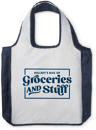 Groceries N Stuff Reusable Shopping Bag, True Blue, Blue, park night