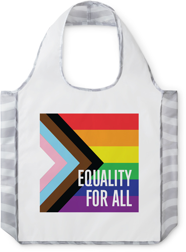Progress Pride Flag Reusable Shopping Bag, Arches, Multicolor