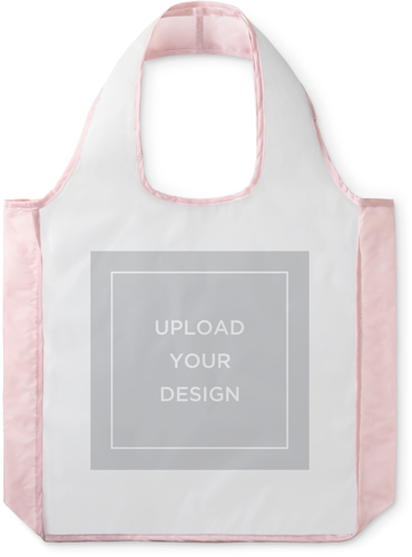 Upload Your Own Design Reusable Shopping Bag, Blush, Multicolor