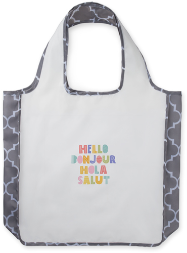 Bonjour Reusable Shopping Bag, Classic Mosaic, Multicolor
