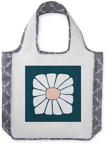 Graphic Floral Reusable Shopping Bag, Classic Mosaic, Multicolor