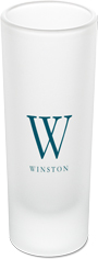gallery monogram line shot glass