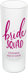 bride squad shot glass