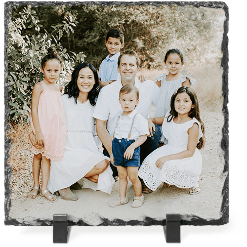 Photo Gallery Slate Plaque, 8x8, Multicolor