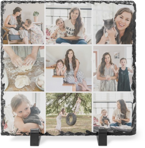 Gallery of Nine Slate Plaque, 8x8, Multicolor, multi