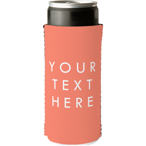 Your Text Here Slim Can Cooler, Slim Can Cooler, Multicolor
