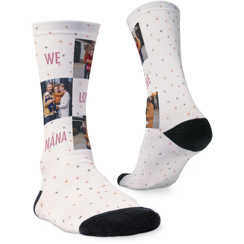 Gallery Tripled Custom Socks, Multicolor, multi