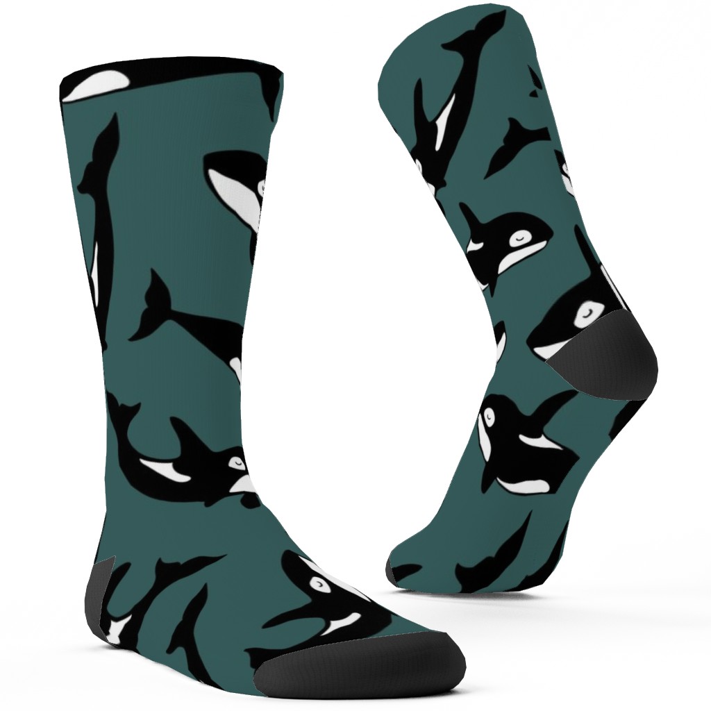 Orca Custom Socks, Green