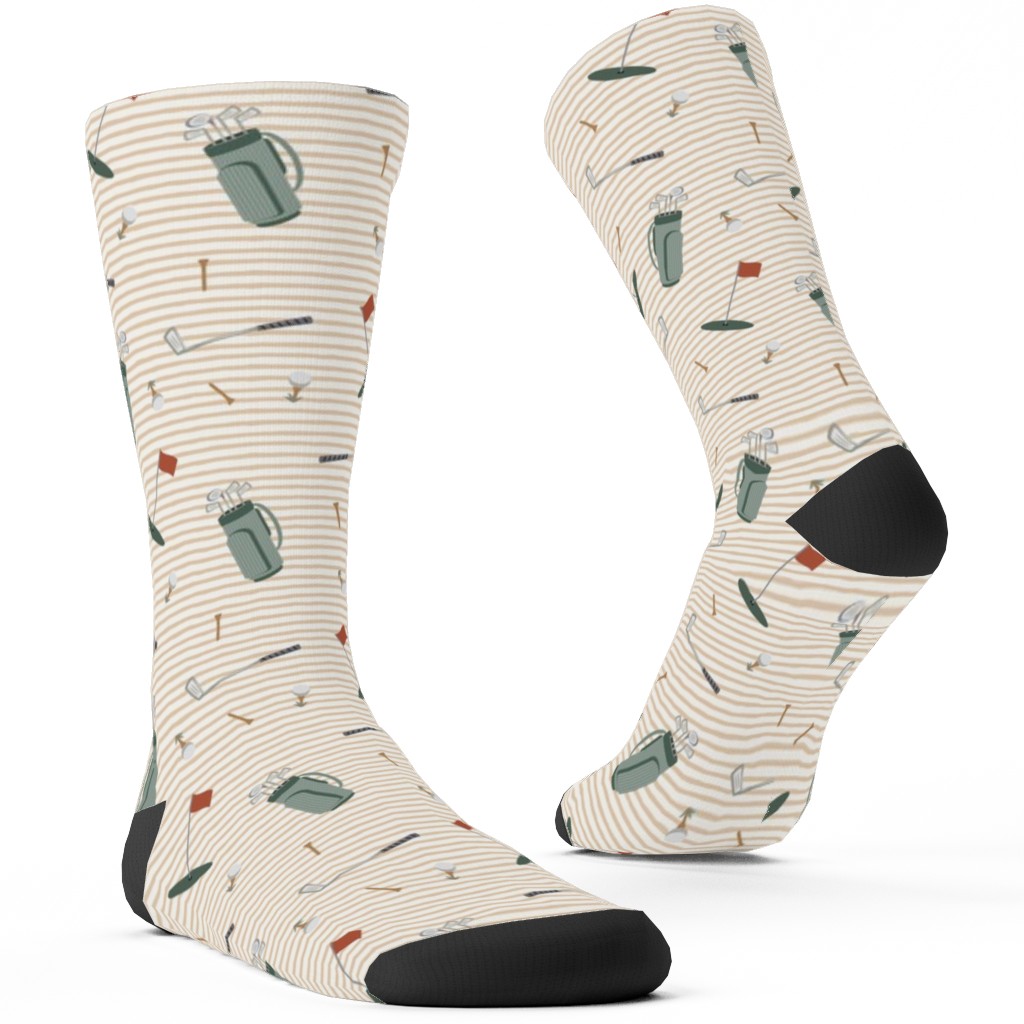 Tee Time - Neutral Custom Socks | Shutterfly