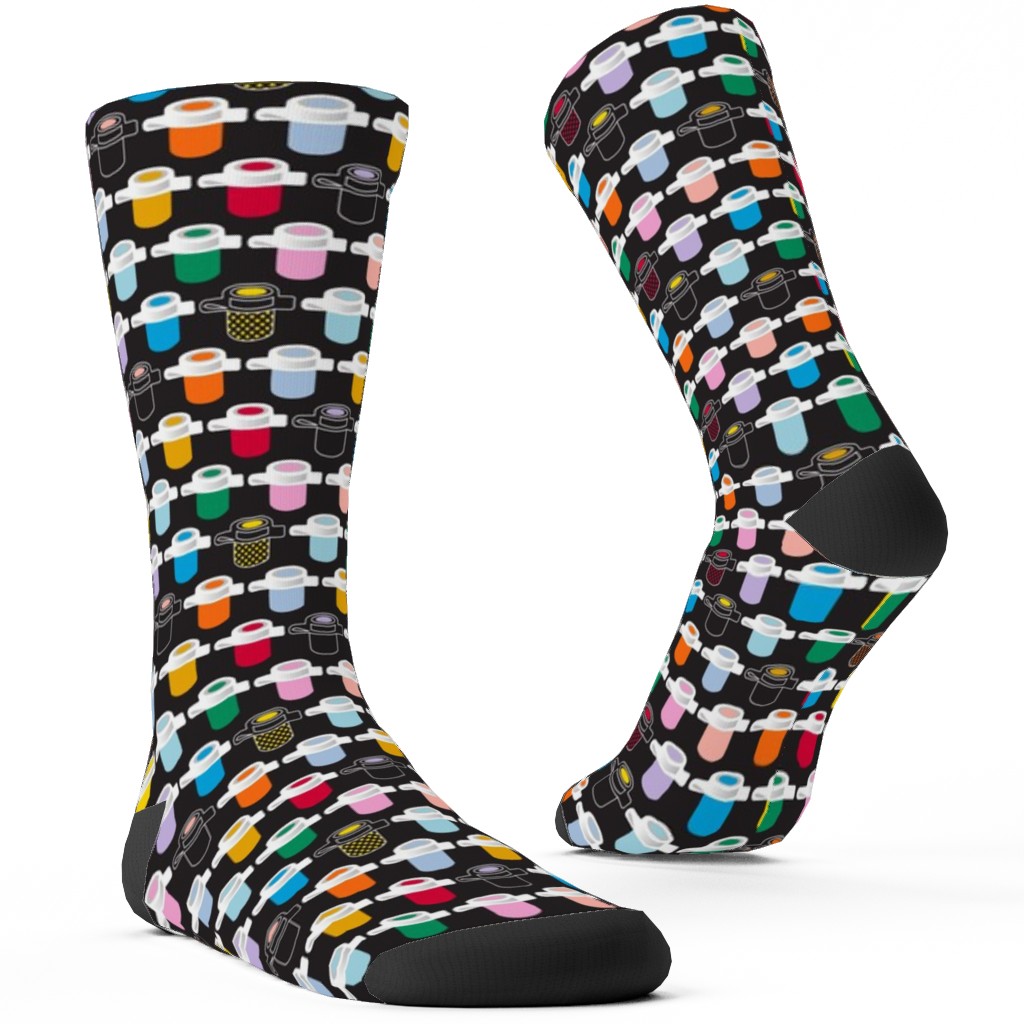 Paint Pots Custom Socks, Black