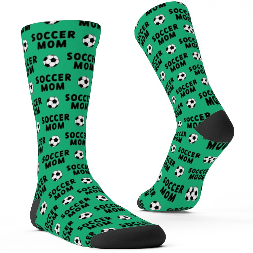 Soccer Mom Green Custom Socks Shutterfly