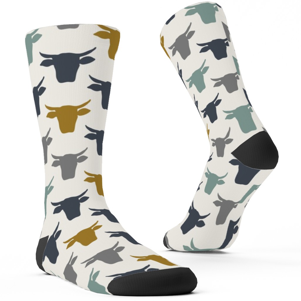 Cows Custom Socks, Multicolor