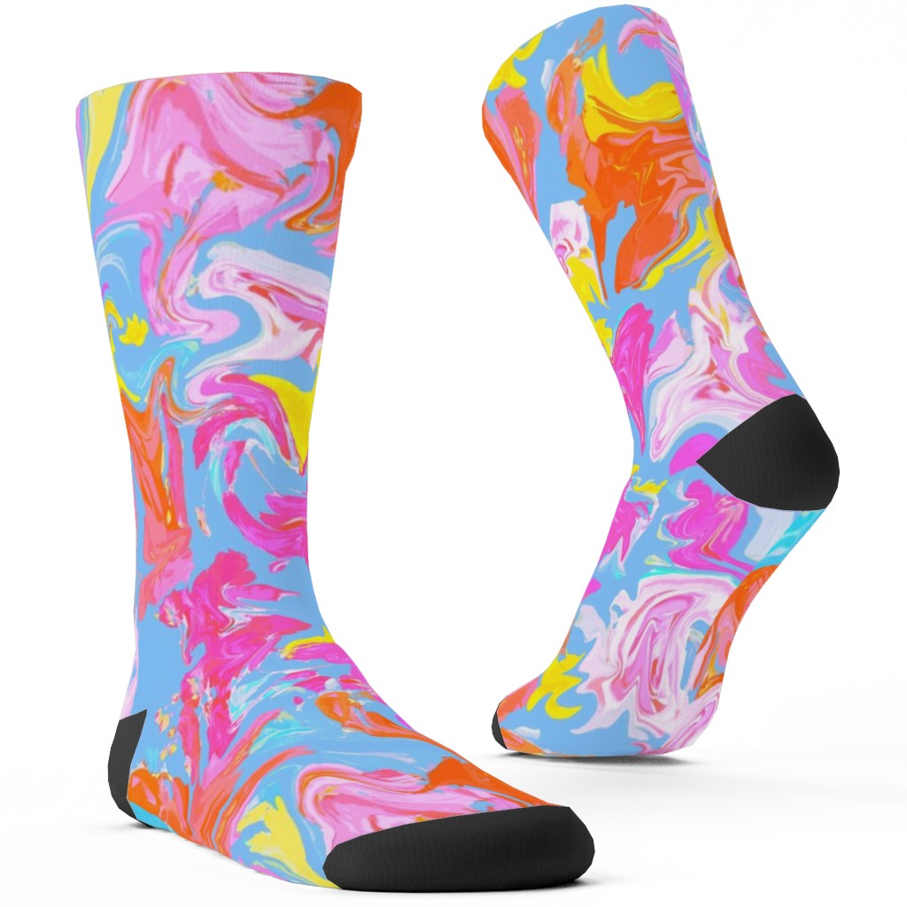 Summer Splash Custom Socks, Multicolor