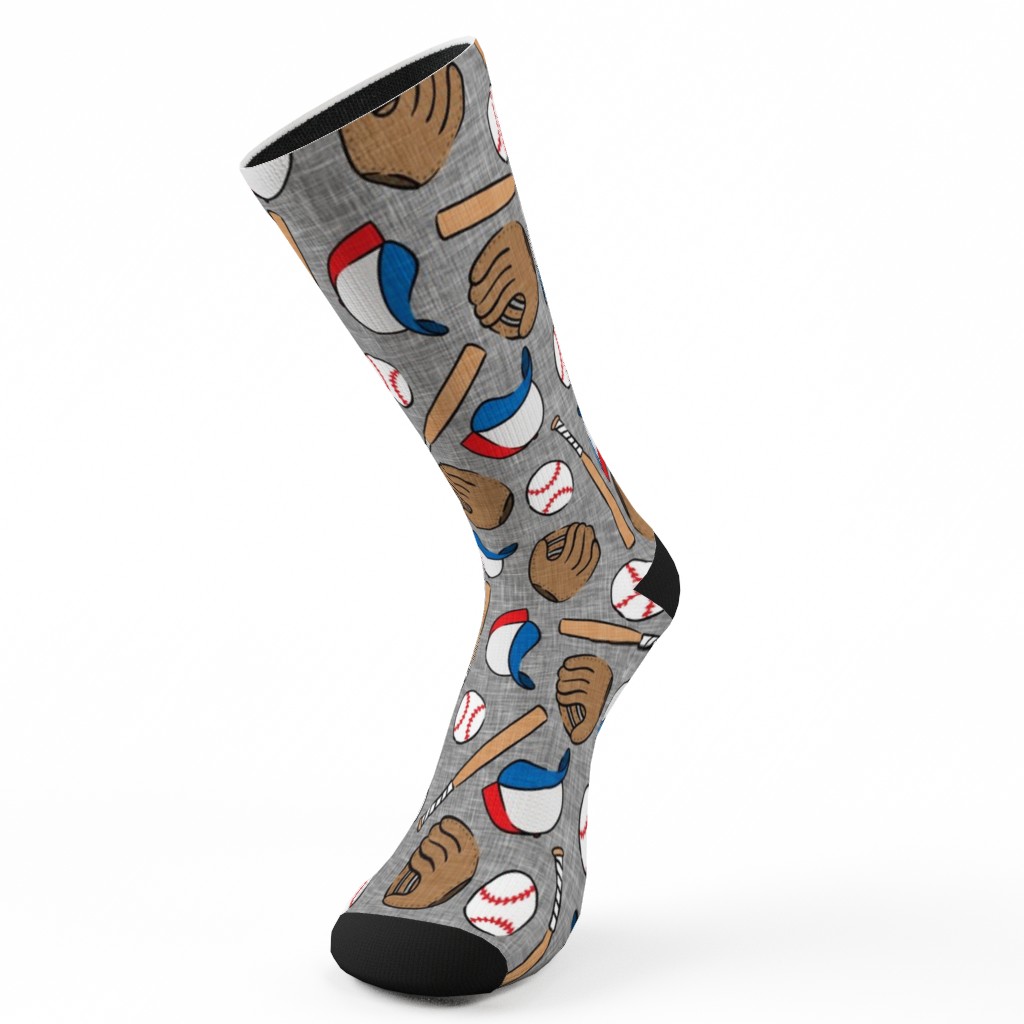 Baseball Bats Mits and Balls Custom Socks Shutterfly