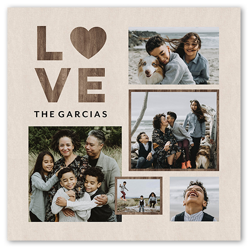 Rustic Love Collage, -8x8-Beige