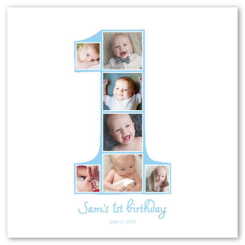 First Year Blue, 12x12white