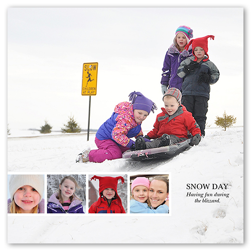 Photo on Photo Horizontal Low Count, 12x12white