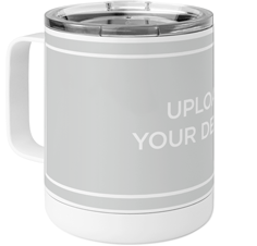 Custom Name Portable Stainless Steel Travel Mugs With Double Lid