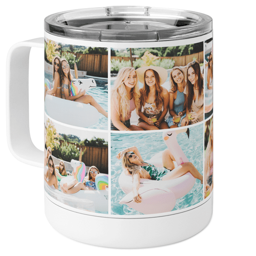 Gallery of Eight Stainless Steel Mug, 10oz, Multicolor
