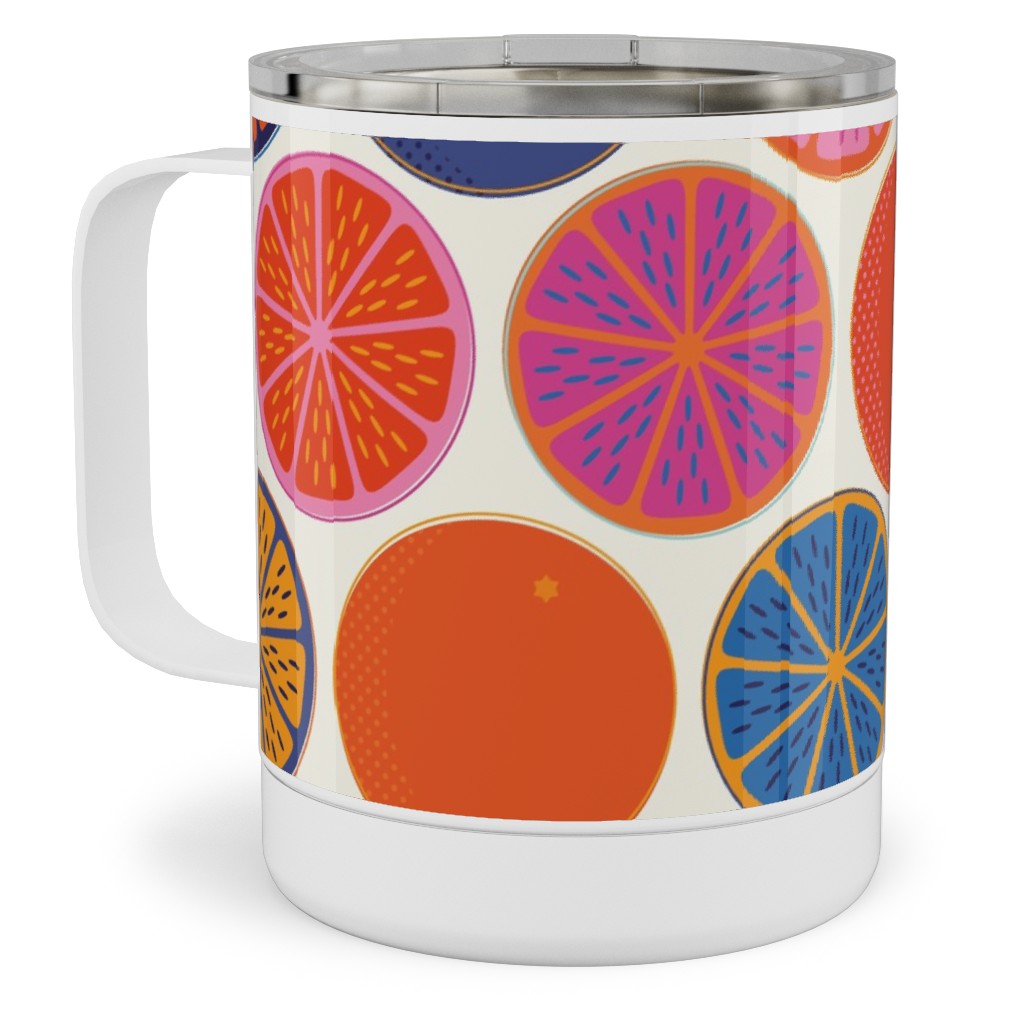 Orange Pop - Multi Stainless Steel Mug, 10oz, Multicolor