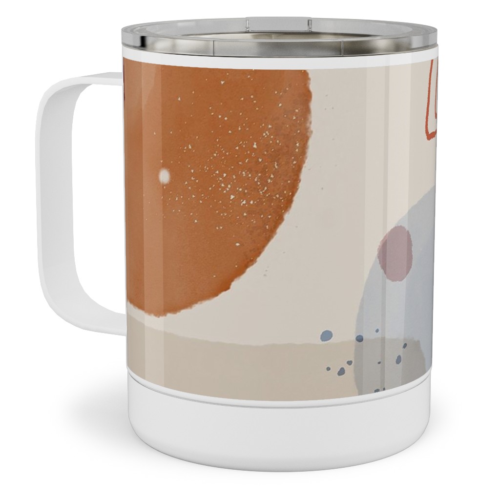 Surreal Oasis Tropics and Stone - Multi Stainless Steel Mug, 10oz, Multicolor