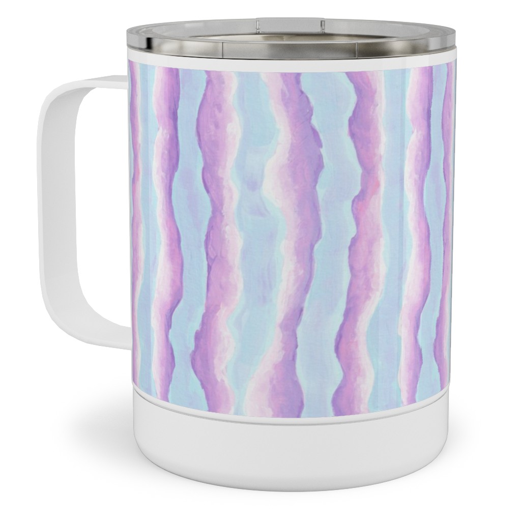 Sunset Cloud Stripe Stainless Steel Mug, 10oz, Multicolor