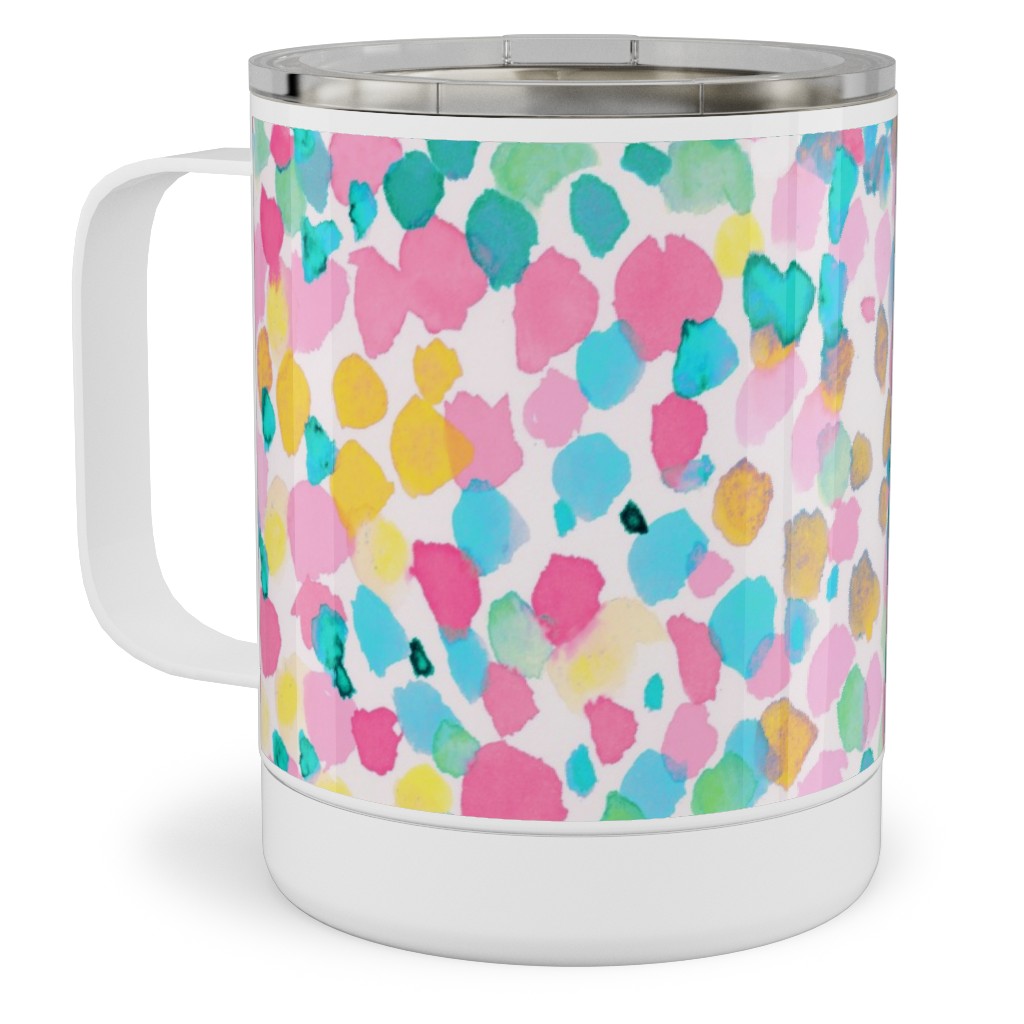 Lighthearted Summer Stainless Steel Mug, 10oz, Multicolor