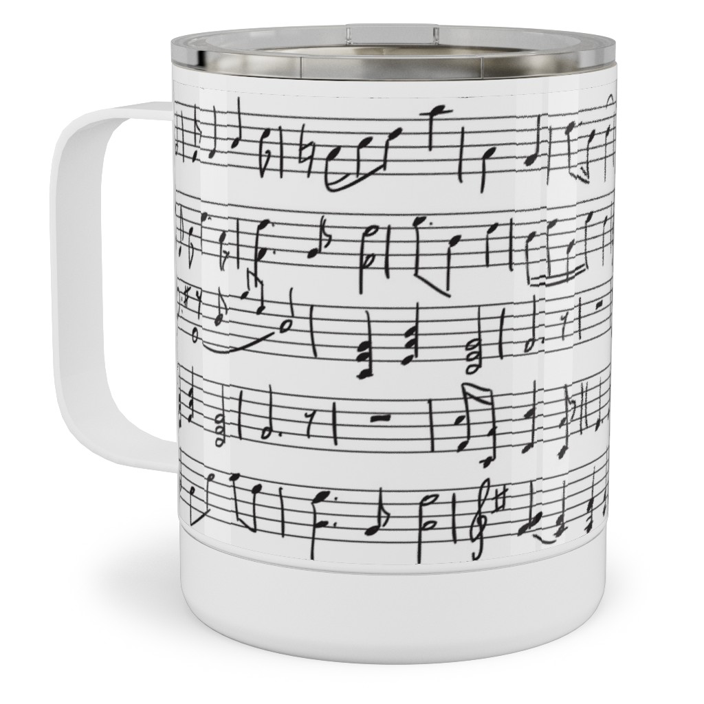 Music - Favorite Subject Stainless Steel Mug, 10oz, Black